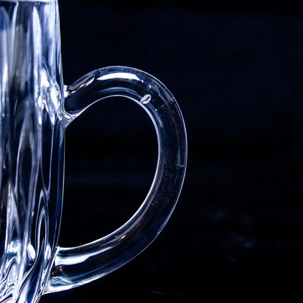 Mikasa Park Lane Crystal Mugs Set Of 2 | Vintage Glassware Set